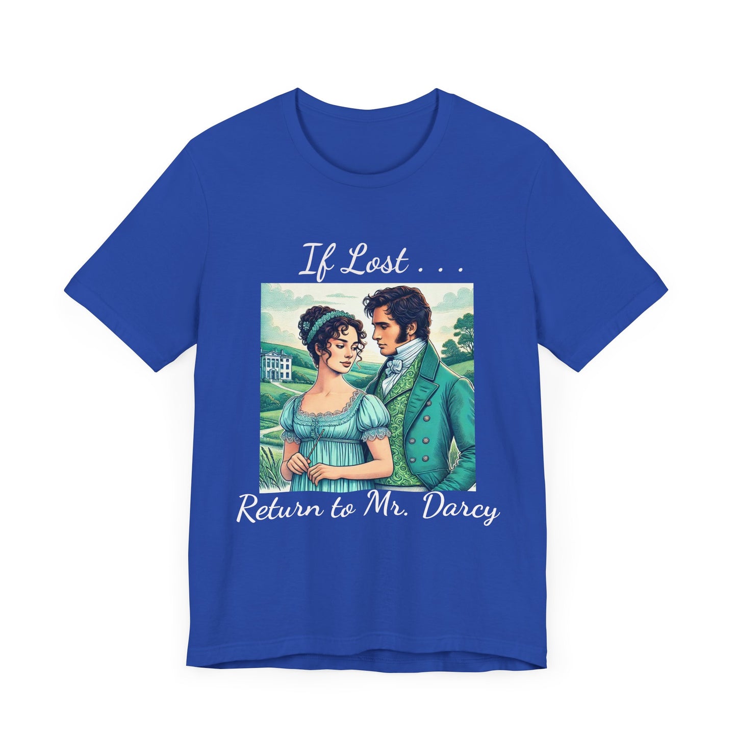 Retro Mr. Darcy Tee - If Lost Return to Mr. Darcy - Jane Austen Inspired Fashion