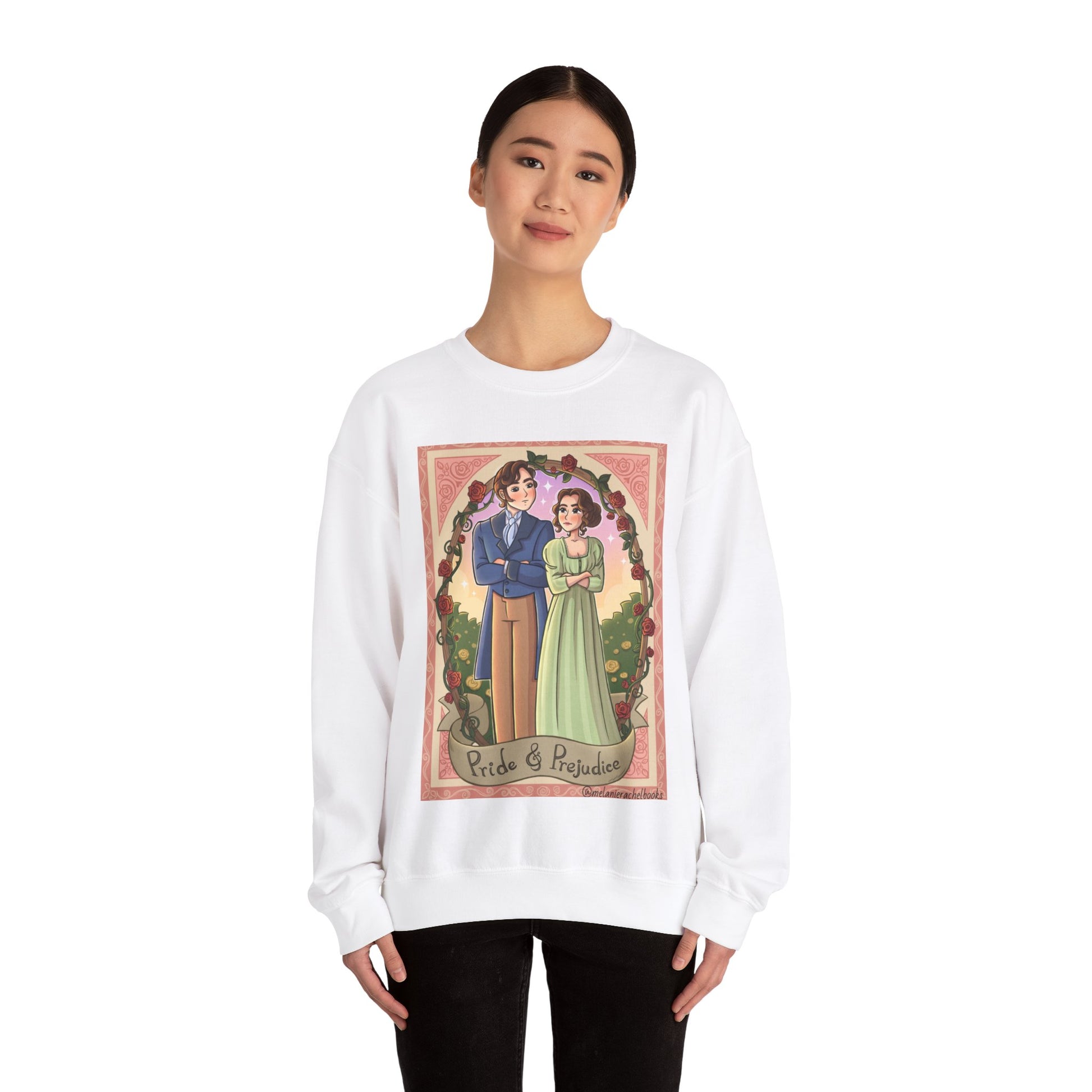 Pride and Prejudice - Unisex Crewneck Sweatshirt - White