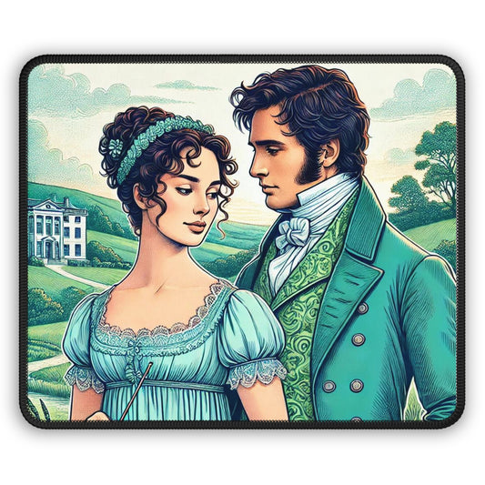 Romantic Regency Era Gaming Mouse Pad - Perfect for Austen Fans
