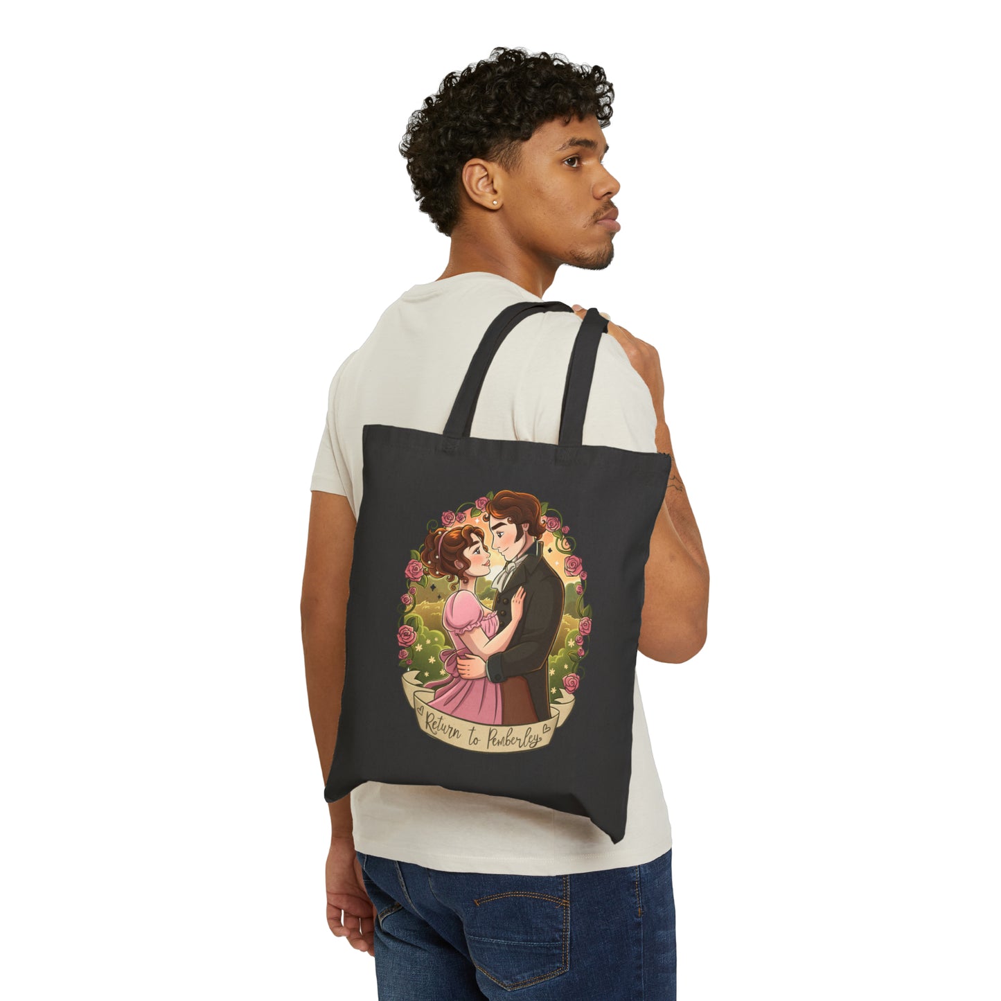 Return to Pemberley - Melanie Rachel Books - Canvas Tote Bag - Black