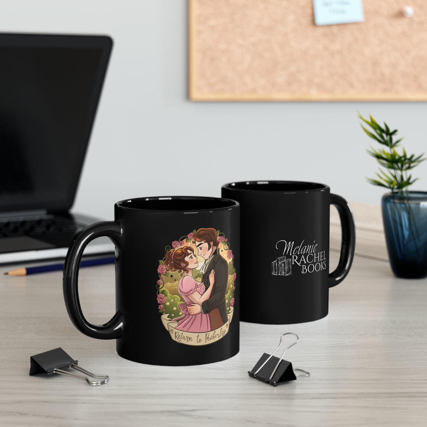 Return to Pemberley Black Mug (11oz, 15oz)