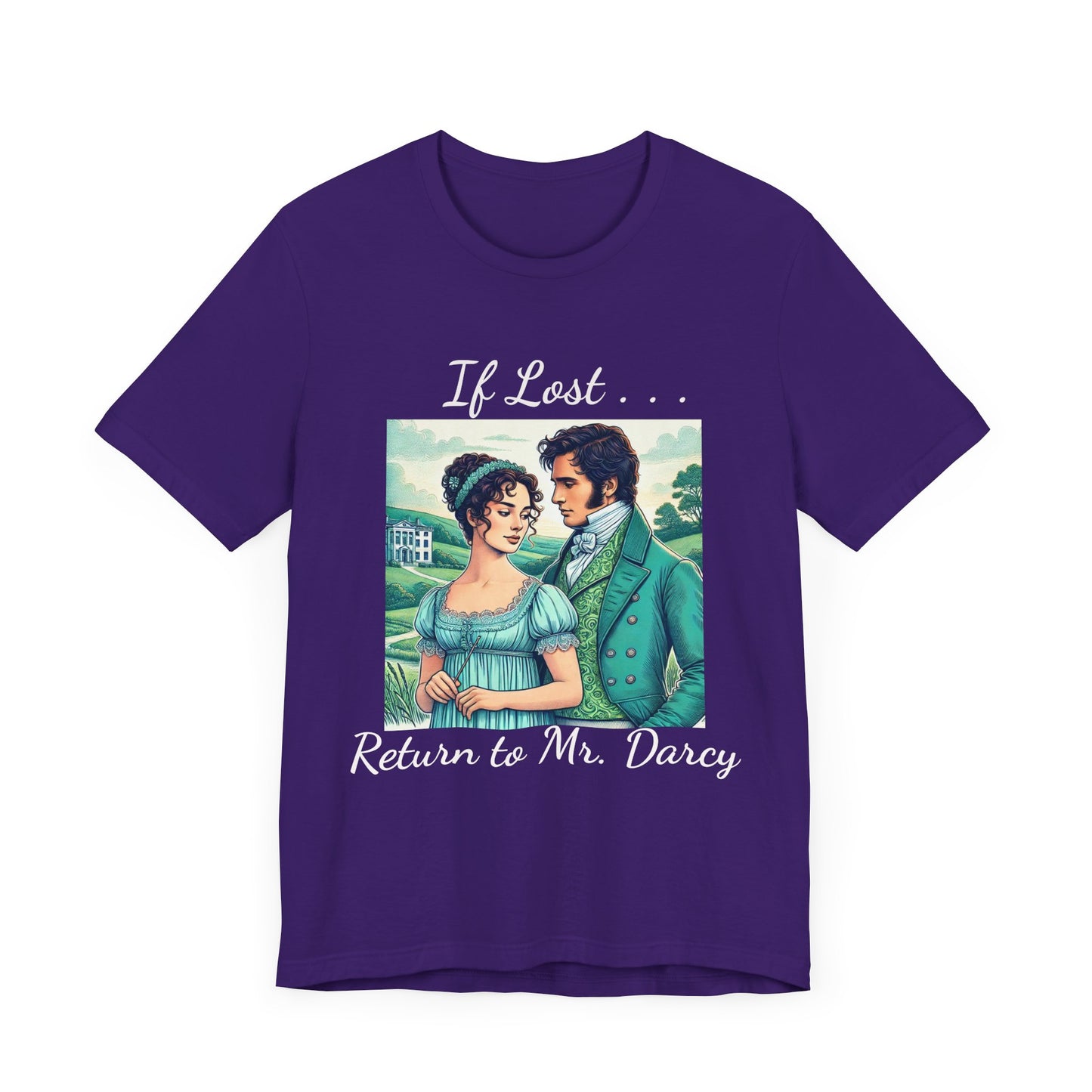 Retro Mr. Darcy Tee - If Lost Return to Mr. Darcy - Jane Austen Inspired Fashion