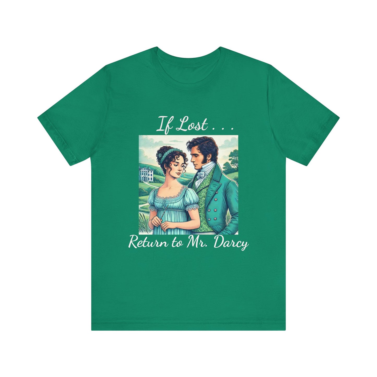 Retro Mr. Darcy Tee - If Lost Return to Mr. Darcy - Jane Austen Inspired Fashion