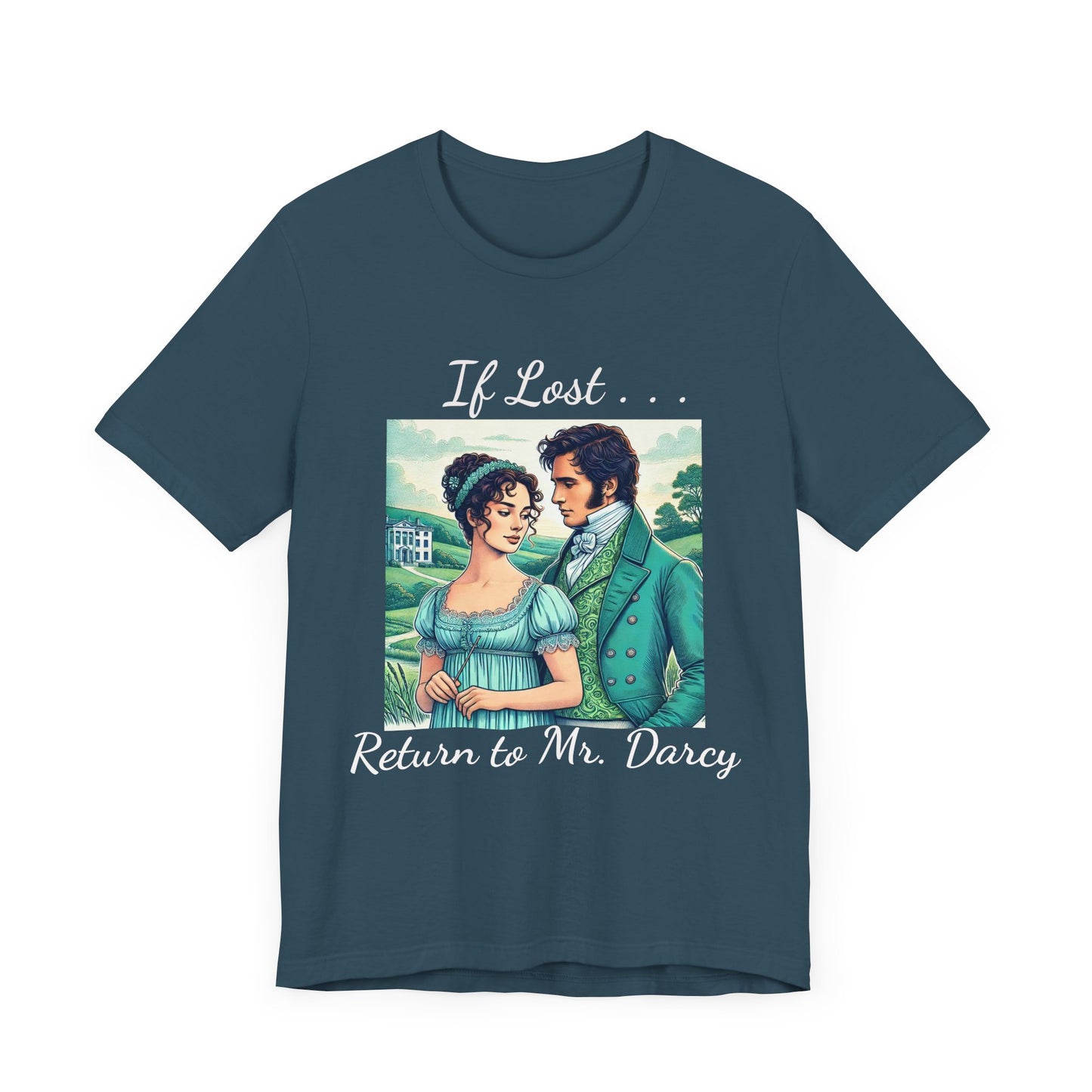 Retro Mr. Darcy Tee - If Lost Return to Mr. Darcy - Jane Austen Inspired Fashion