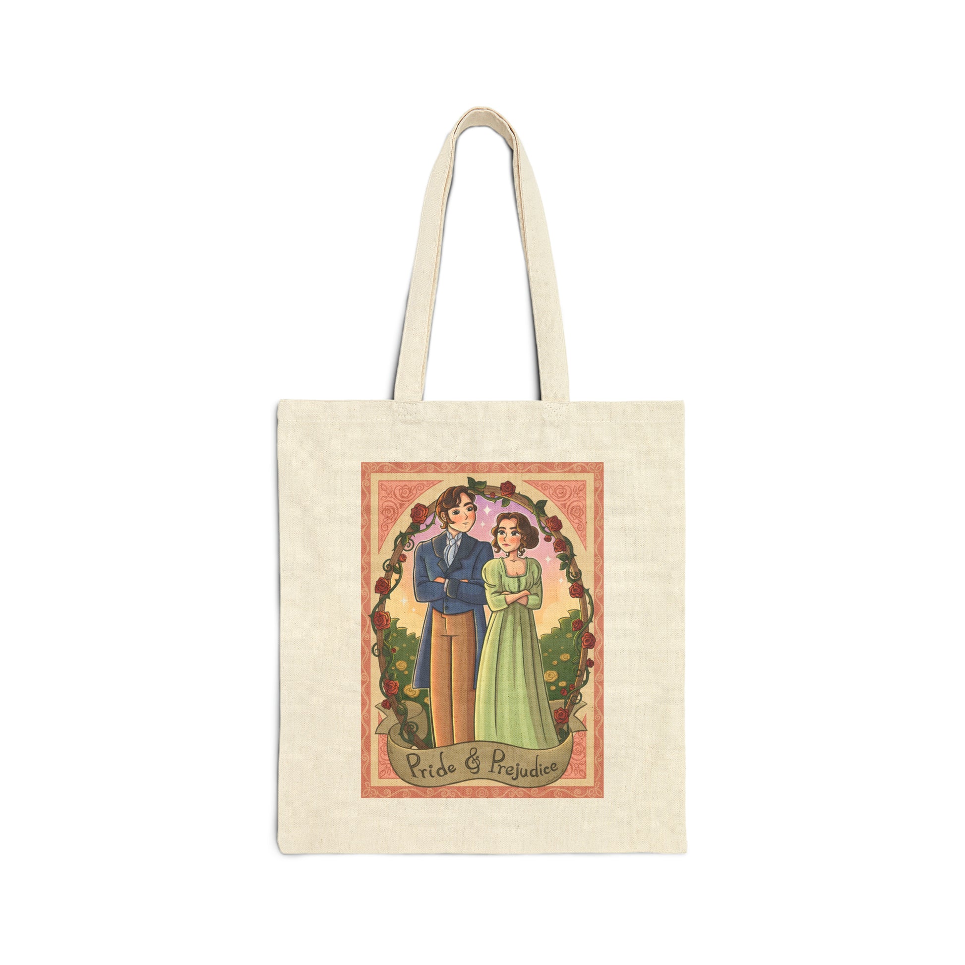 Pride and Prejudice Cotton Canvas Tote Bag