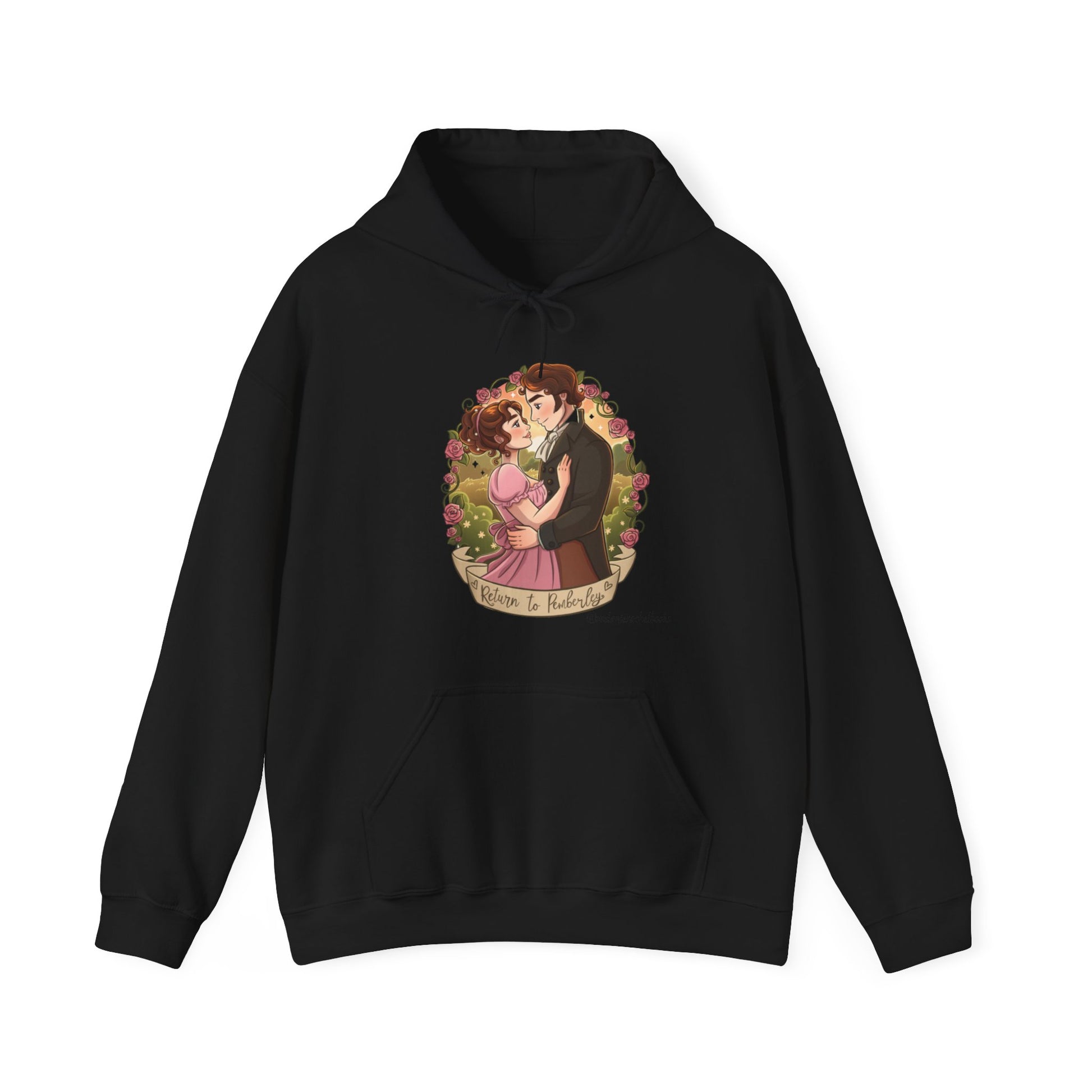 Return to Pemberley - Melanie Rachel Books - Unisex Hooded Sweatshirt - Black