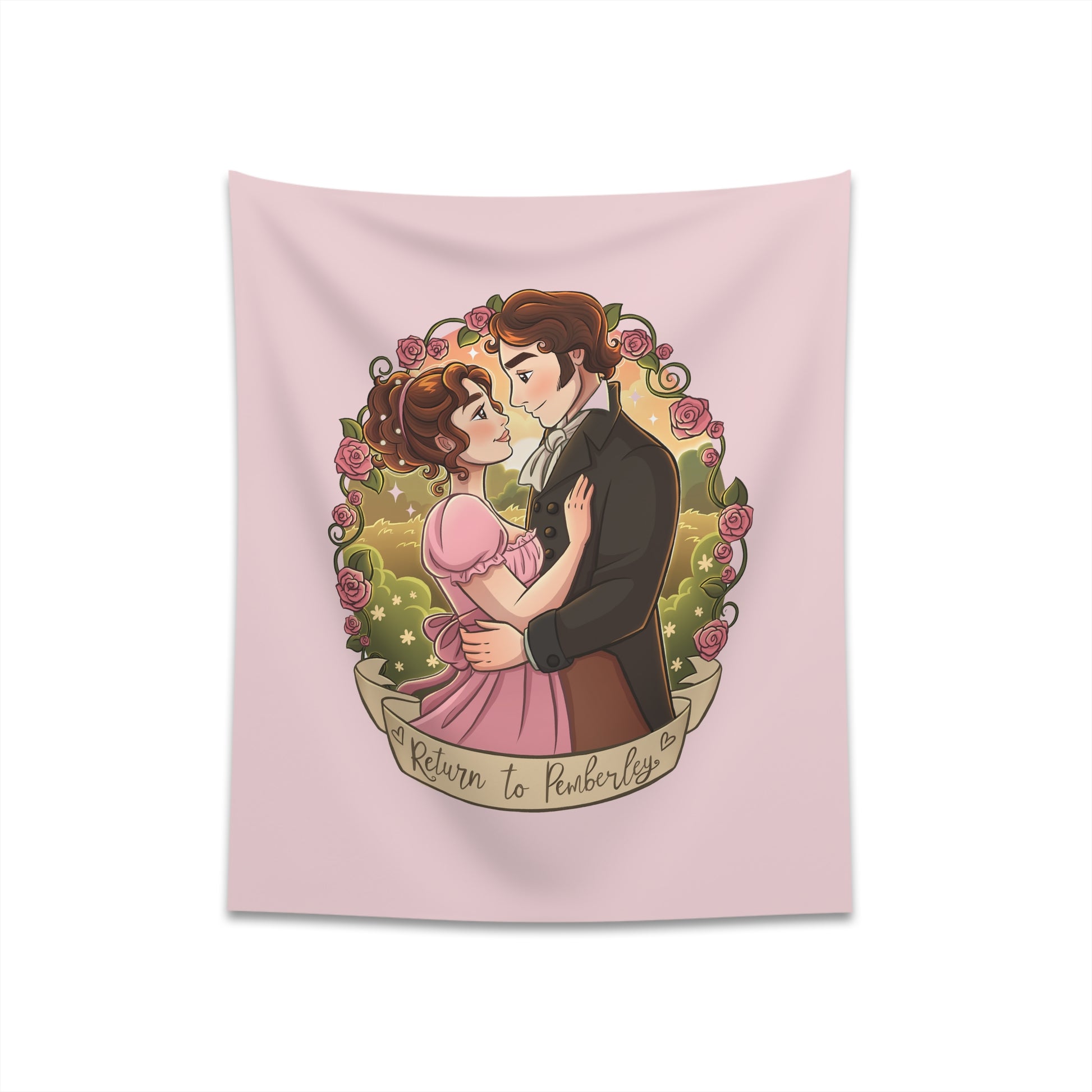 Return to Pemberley - Printed Wall Tapestry 34"x 40"