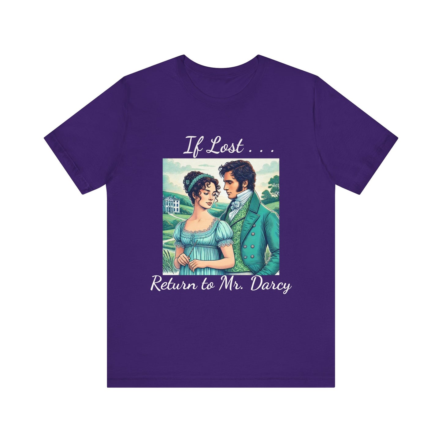 Retro Mr. Darcy Tee - If Lost Return to Mr. Darcy - Jane Austen Inspired Fashion