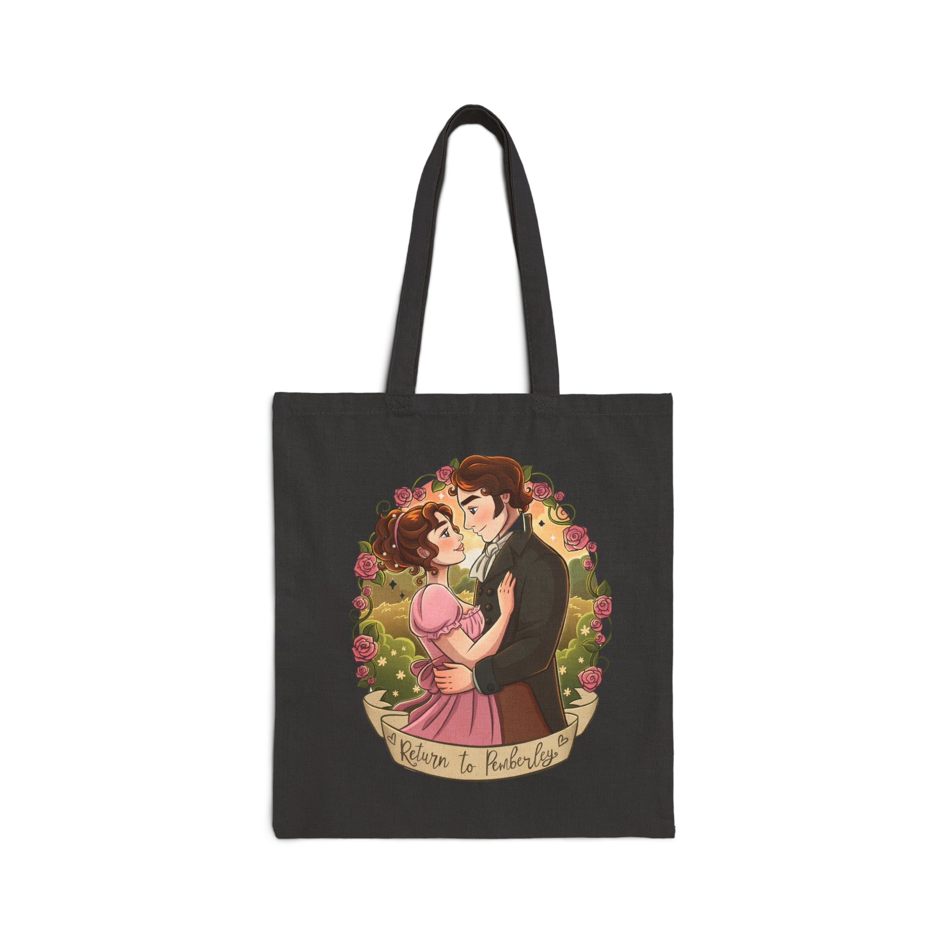 Return to Pemberley - Melanie Rachel Books - Canvas Tote Bag - Black