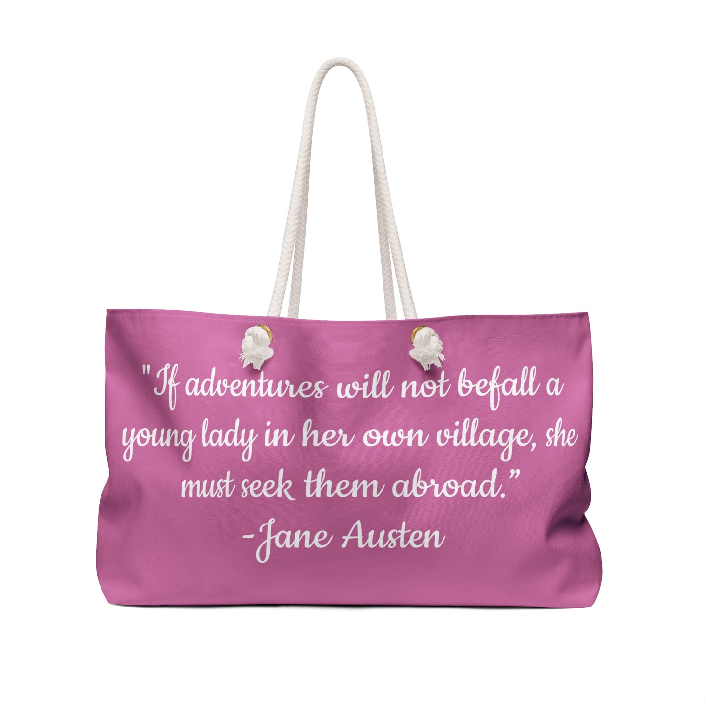 "Return to Pemberley" Weekender Bag