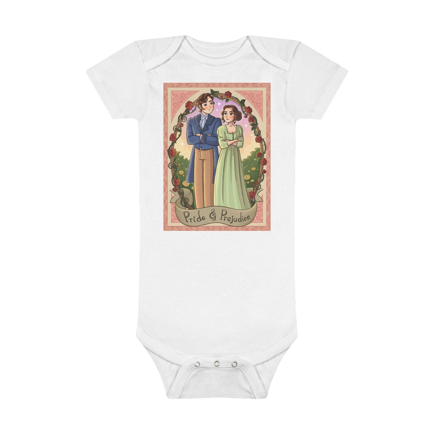 Pride and Prejudice Onesie® Organic Baby Bodysuit