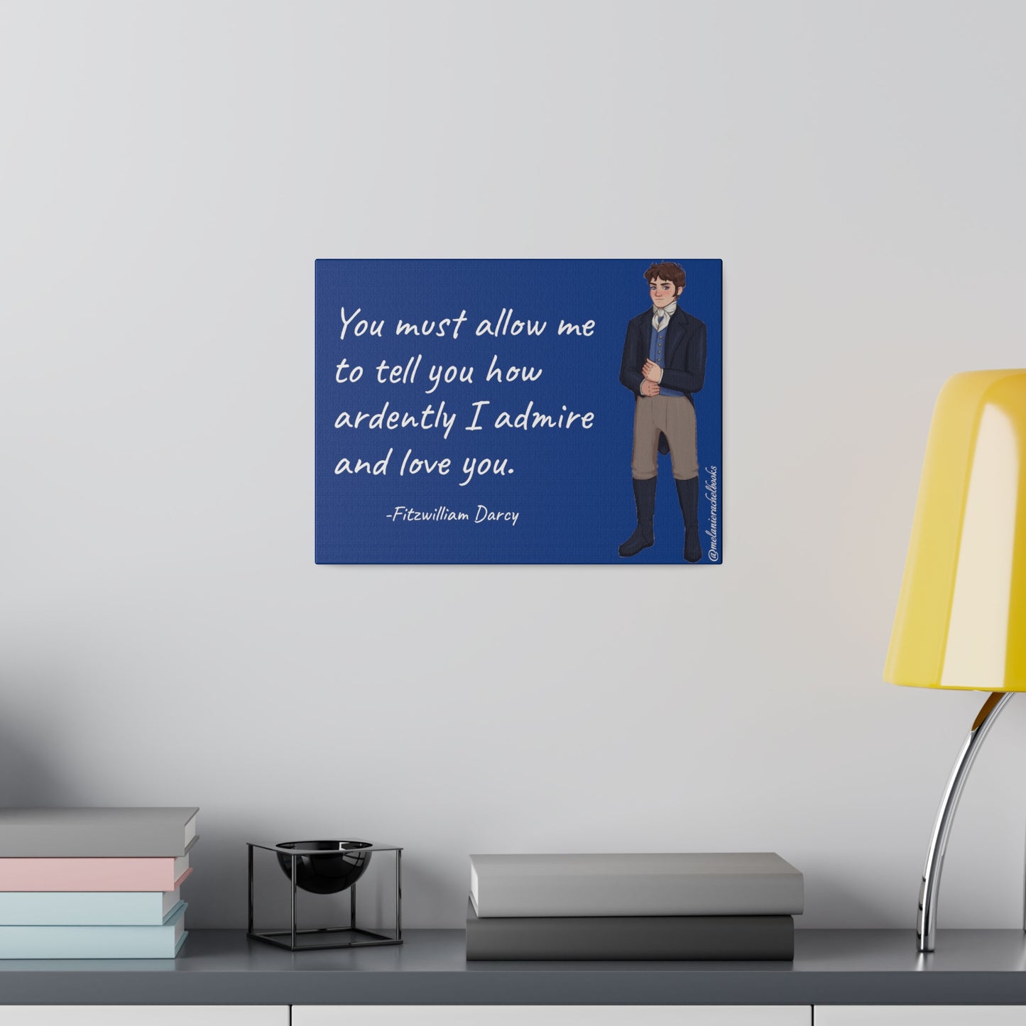 Mr. Darcy's Proposal Matte Canvas, Stretched, 0.75"