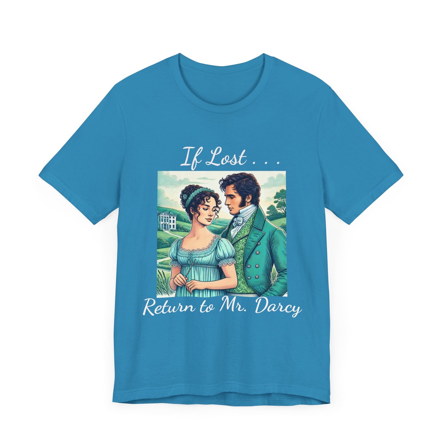 Retro Mr. Darcy Tee - If Lost Return to Mr. Darcy - Jane Austen Inspired Fashion
