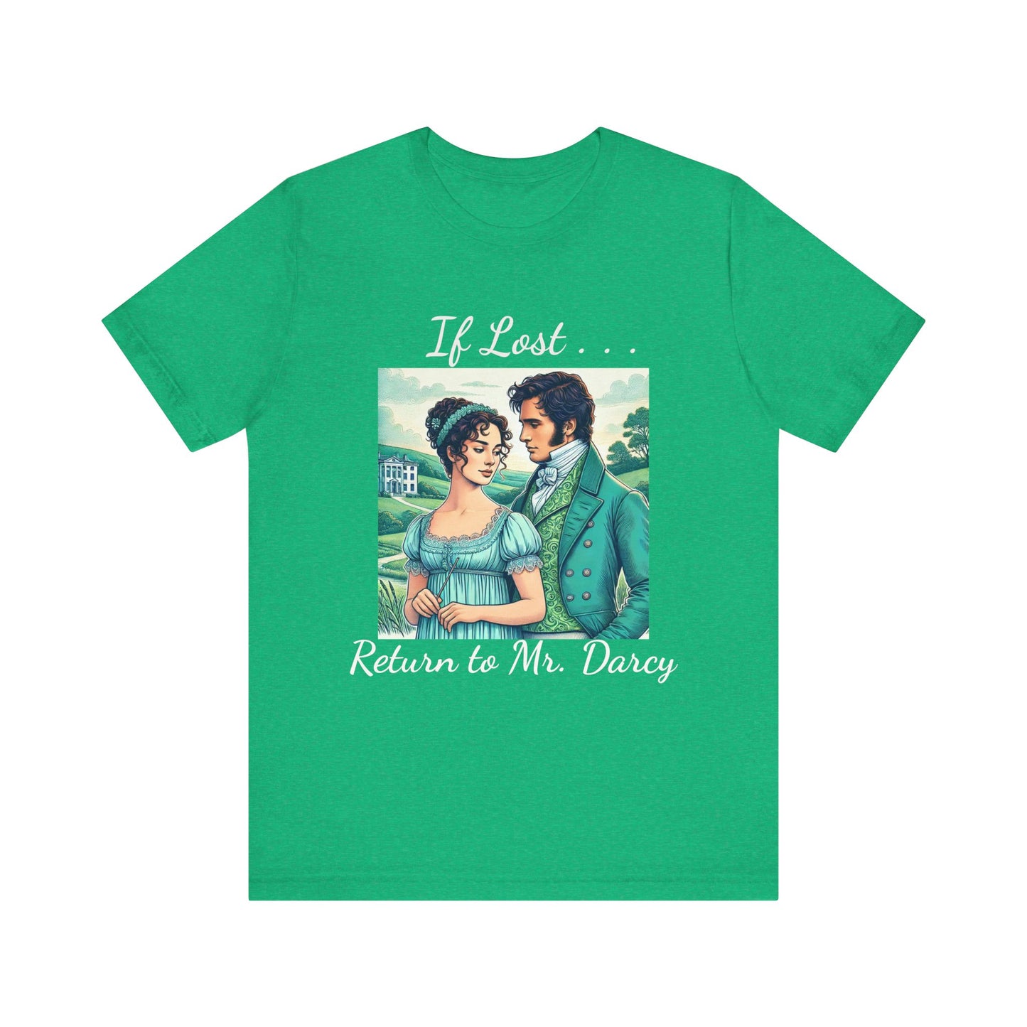 Retro Mr. Darcy Tee - If Lost Return to Mr. Darcy - Jane Austen Inspired Fashion