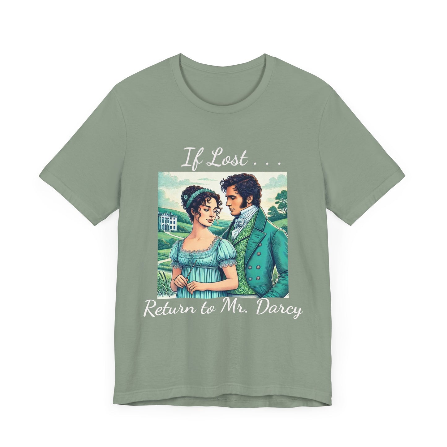 Retro Mr. Darcy Tee - If Lost Return to Mr. Darcy - Jane Austen Inspired Fashion