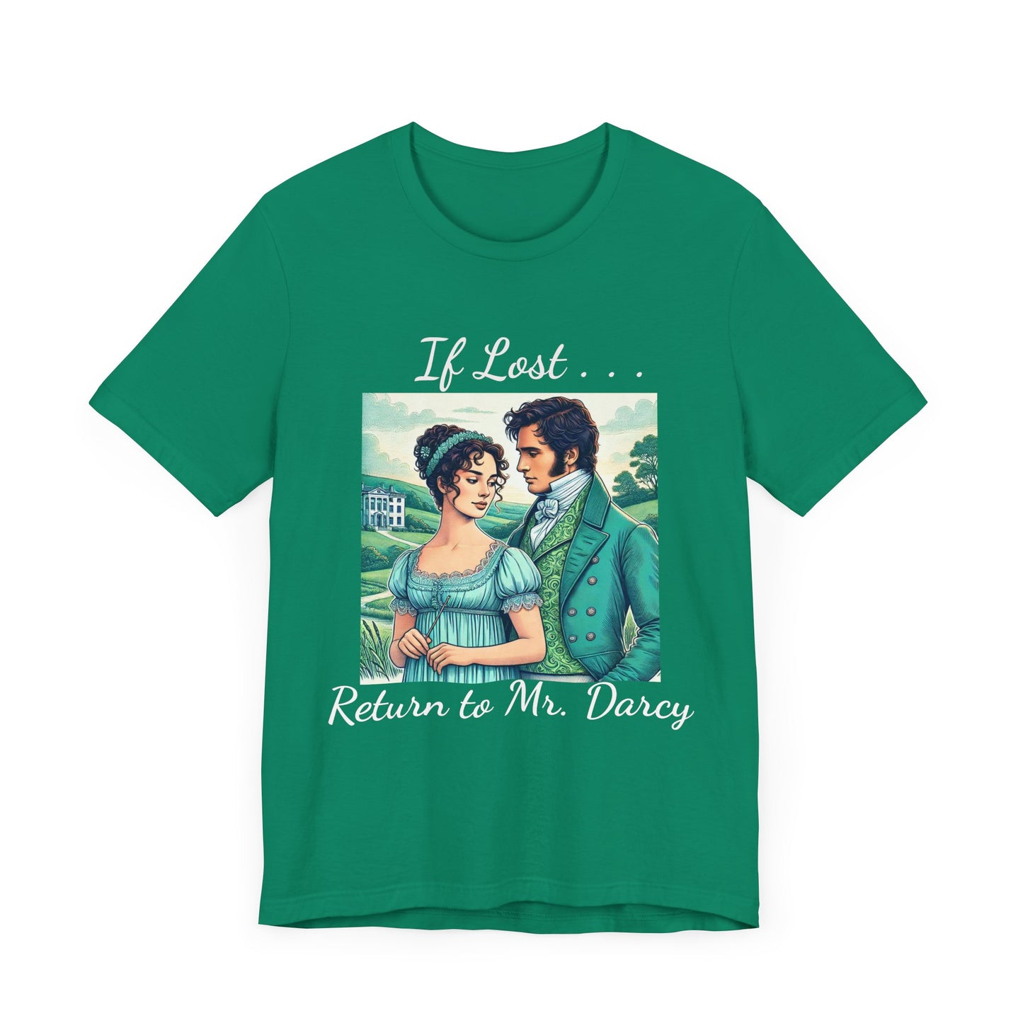 Retro Mr. Darcy Tee - If Lost Return to Mr. Darcy - Jane Austen Inspired Fashion