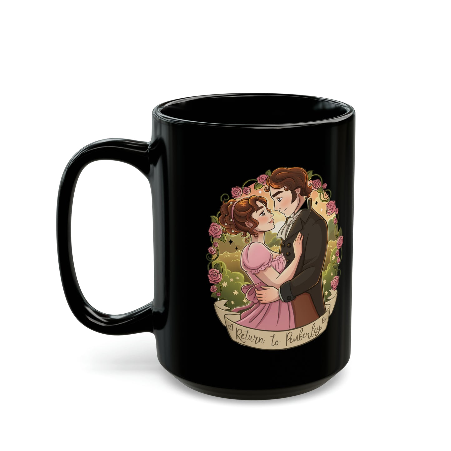 Return to Pemberley Black Mug (11oz, 15oz)