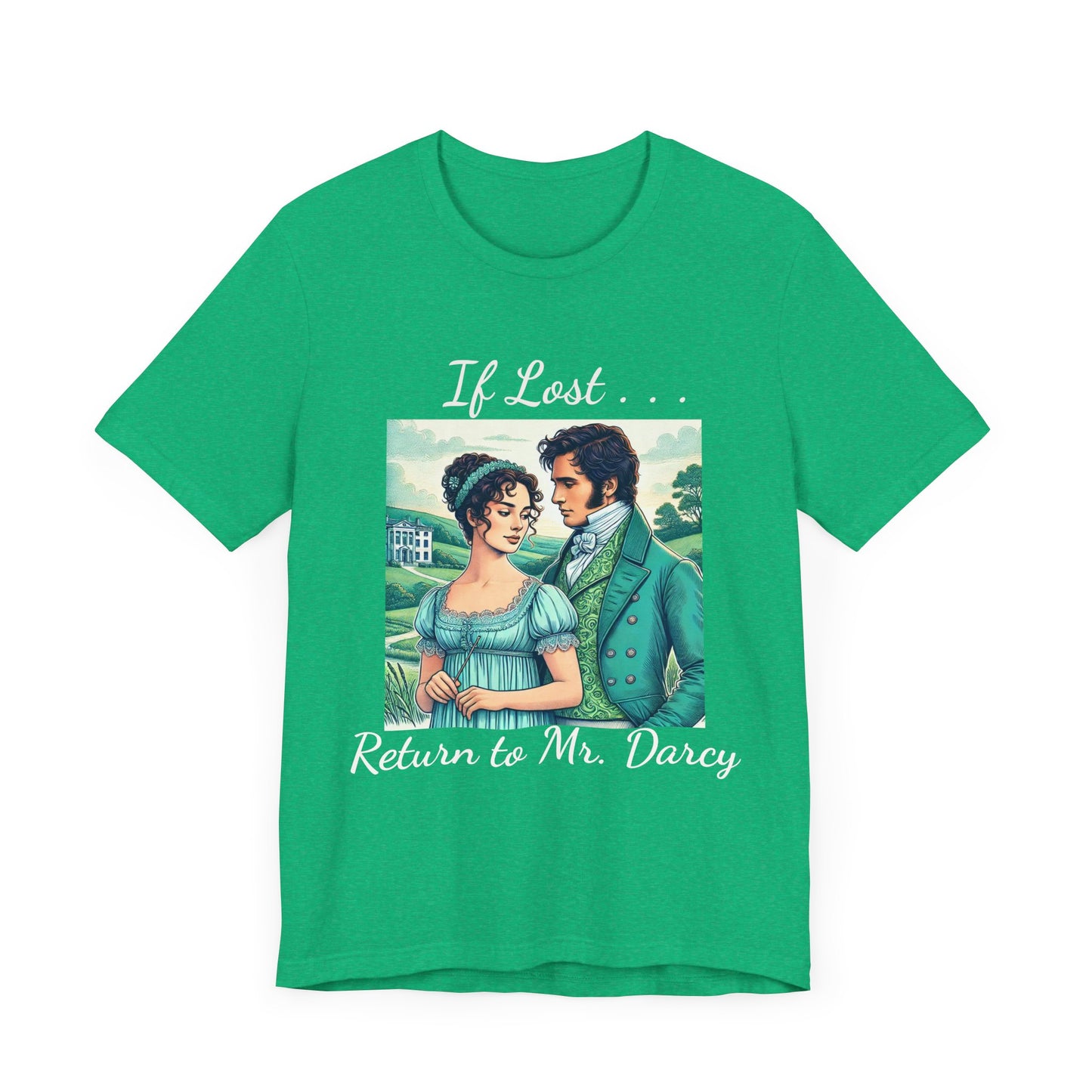 Retro Mr. Darcy Tee - If Lost Return to Mr. Darcy - Jane Austen Inspired Fashion