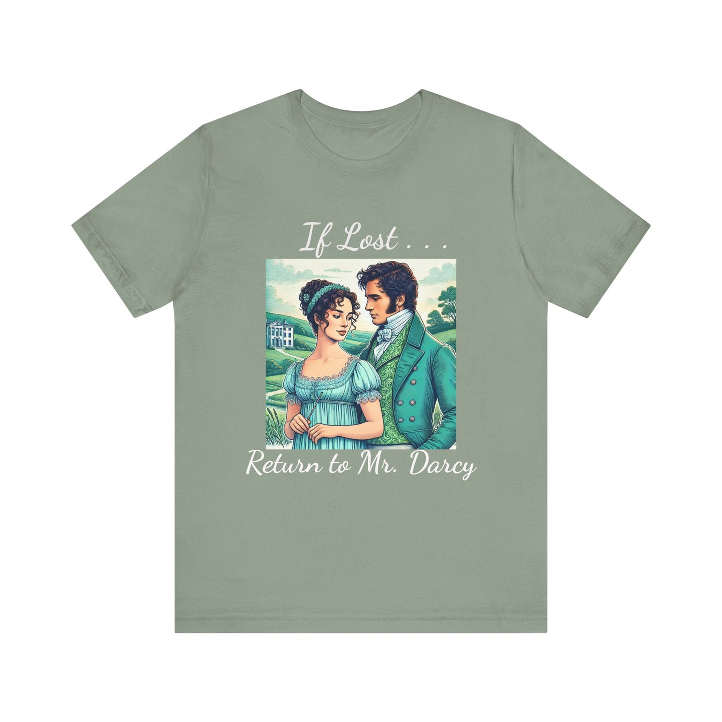 Retro Mr. Darcy Tee - If Lost Return to Mr. Darcy - Jane Austen Inspired Fashion