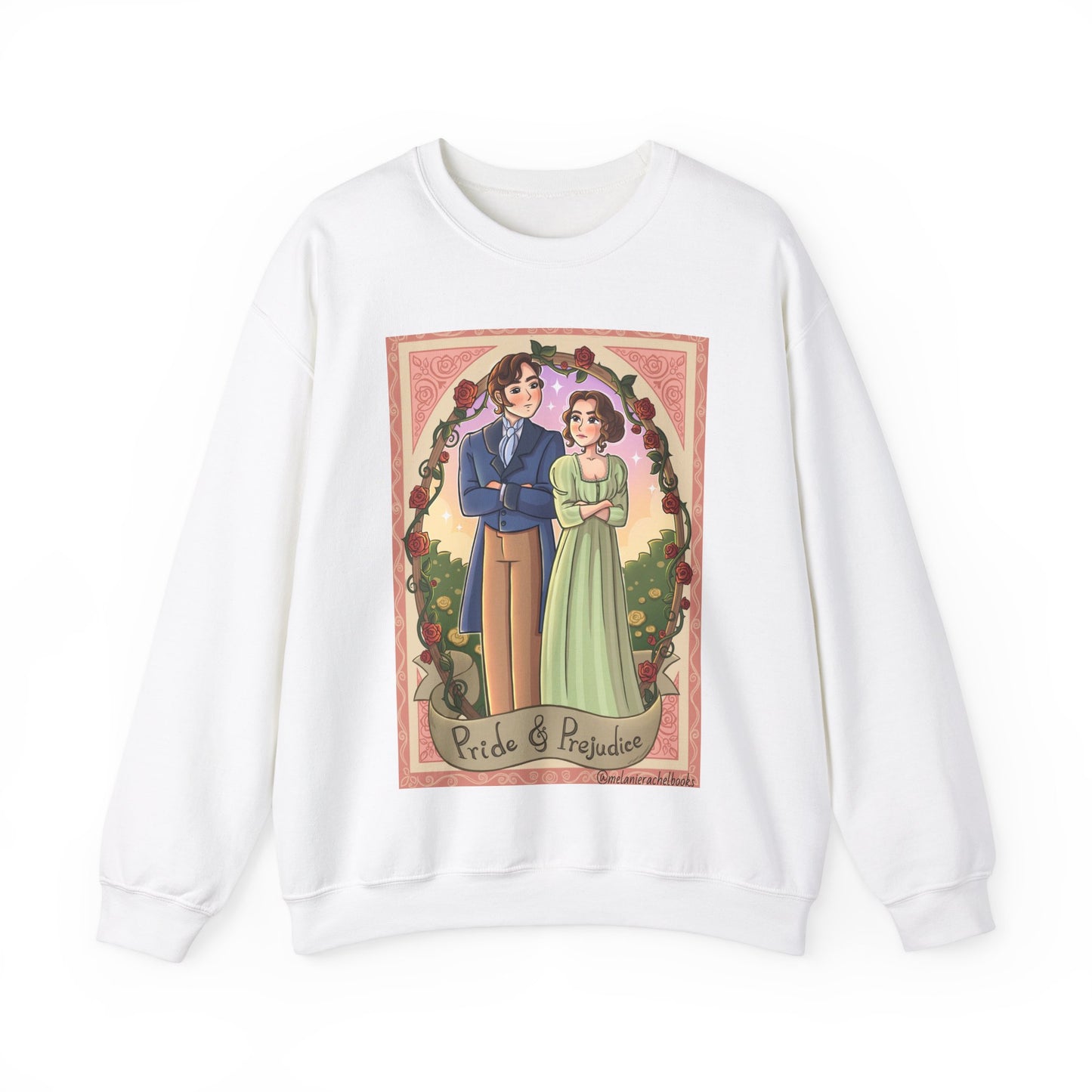 Pride and Prejudice - Unisex Crewneck Sweatshirt - White