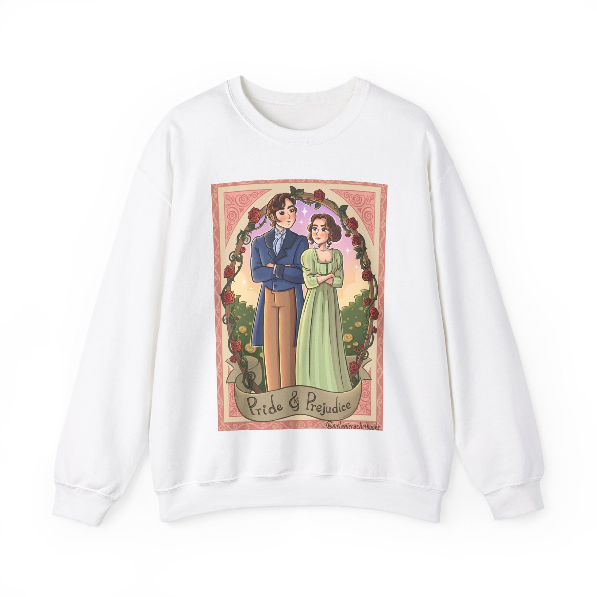 Pride and Prejudice - Unisex Crewneck Sweatshirt - White