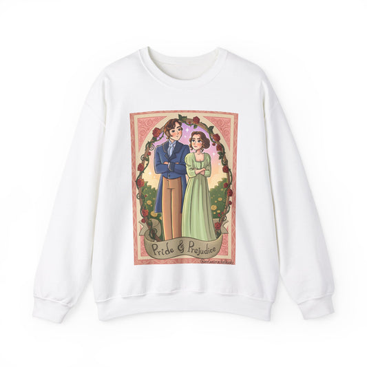 Pride and Prejudice - Unisex Crewneck Sweatshirt - White