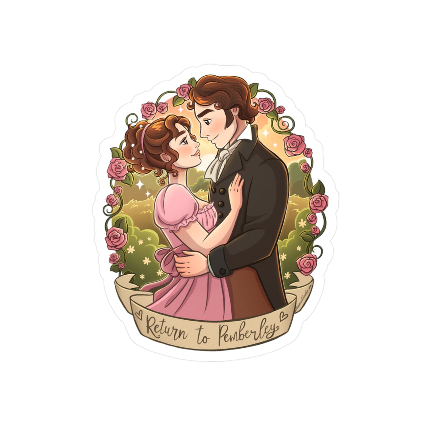 Return to Pemberley Kiss-Cut Vinyl Decals