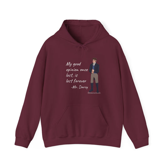 Mr. Darcy's Opinion Unisex Heavy Blend™ Hooded Sweatshirt