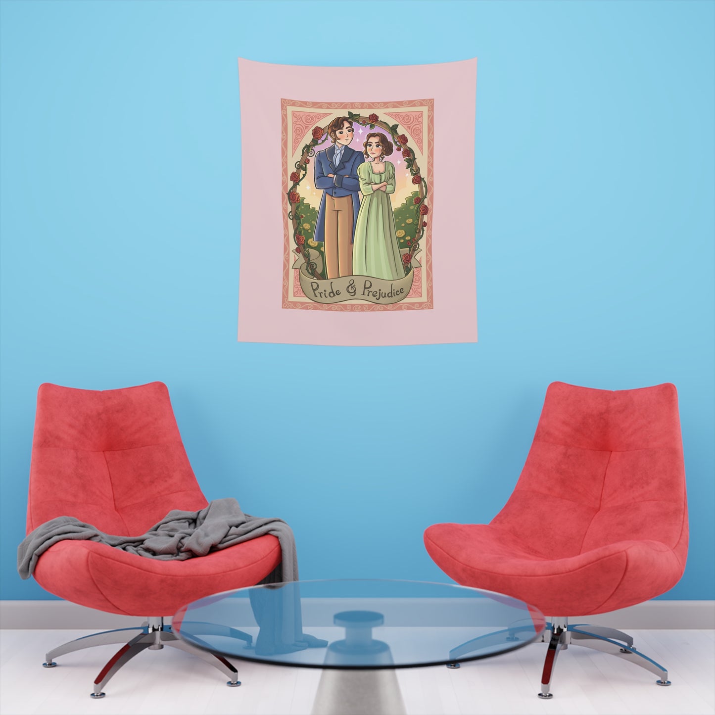 Pride and Prejudice - Printed Wall Tapestry 34"x 40"