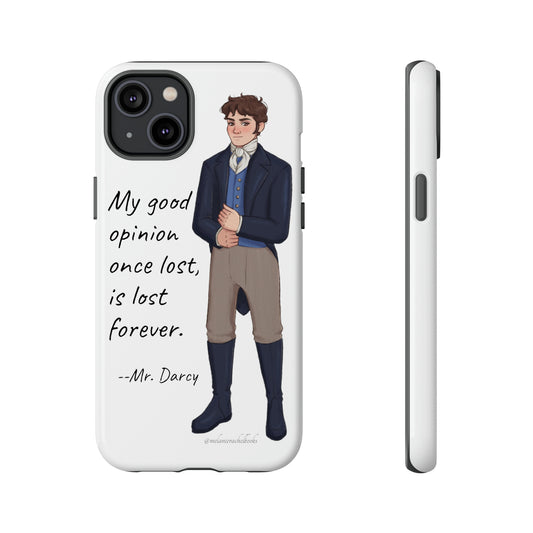 Mr. Darcy's Opinion iPhone 15, 15 Plus, 14, 14 Plus, 13 Tough Cases
